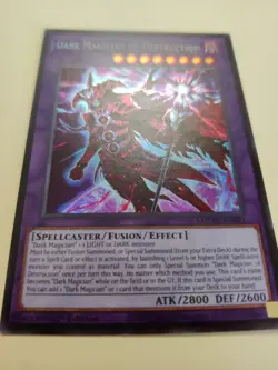 Yugioh! Maze of Muertos: Dark Magician of Destruction MZMU-EN011 Secret Rare LP - Image 3