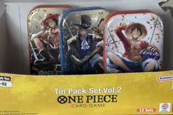 Set of 3 One Piece TCG Card Game - Mini Tins Vol.2 English OP W/Display Box NEW - Image 1