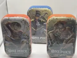 Set of 3 One Piece TCG Card Game - Mini Tins Vol.2 English OP W/Display Box NEW - Image 3