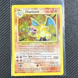 Pokemon Charizard 4/102 Base Set Holo Rare Card Wizards of the Coast 1999 - Image 1