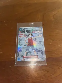 One Piece College Basketball US Voyage Monkey.D.Luffy Card SEALED - Image 1