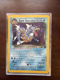 Vintage Dark Gyarados Holo Team Rocket 8/82 Prerelease Pokemon Card 2000 - Image 1