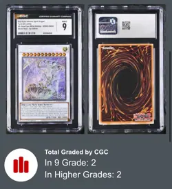 Yugioh Card 1st Ed. Blue Eyes Ultimate Spirit Dragon Secret R CGC 9, SDWD-EN043 - Image 3