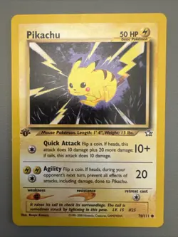 Pokemon TCG Pikachu Neo Genesis 1st Edition Card 70/111 - MINT CONDITION - Image 1