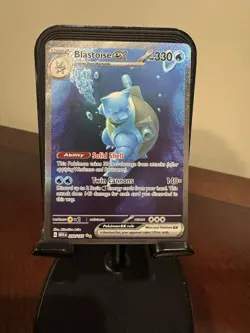 Pokemon TCG English 151 Blastoise EX SIR CARD 200/165 NM - Image 1