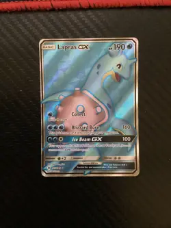 Lapras GX 139/149 - Sun & Moon Base Set Pokemon Card - NM - Image 1