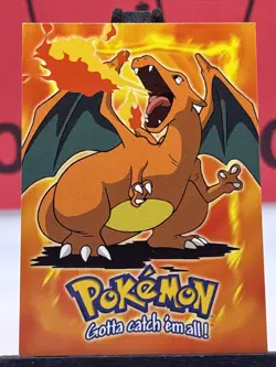 Charizard E6 Of 12 Topps 1999 Series 1 Blue Logo Card Stage 3 Pokemon TCG VLP - Image 3