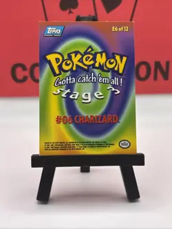 Charizard E6 Of 12 Topps 1999 Series 1 Blue Logo Card Stage 3 Pokemon TCG VLP - Image 5