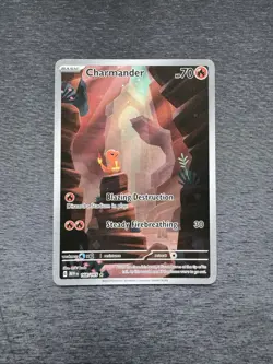 Pokemon TCG Charmander 168/165 Scarlet & Violet 151 Series Holo Card Near Mint - Image 1