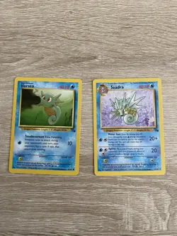 Pokemon Cards Horsea Seadra Fossil Set with Bonus Gift - Image 1