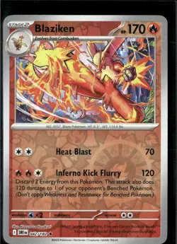 Pokemon Blaziken 042/182 Destined Rivals Reverse Holo Rare 4 Card Lot - Image 1