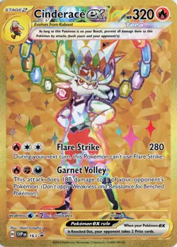 Cinderace ex (163), SV: Scarlet & Violet Promo Cards, Holo, Promo - Image 1