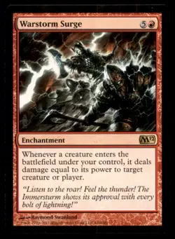 Warstorm Surge LP Light Play Magic 2012 MTG [7109] - Image 1