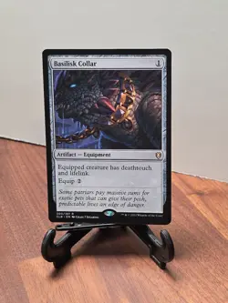 Basilisk Collar Commander Legends: Battle for Baldur's Gate Regular Rare Mtg - Image 1