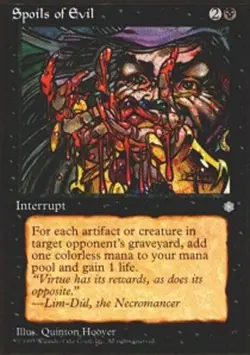 1x Spoils of Evil Heavy Play MTG Magic - Kid Icarus - - Image 1