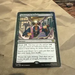 MTG Splinter's Technique Rare MTG Ninja Turtles #0080 - Image 1