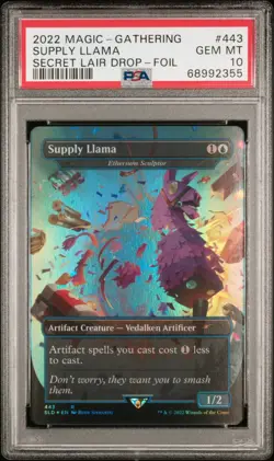 MTG PSA 10 Fortnite Secret Lair Supply Llama Foil Etherium Sculptor #443 Siswant - Image 1