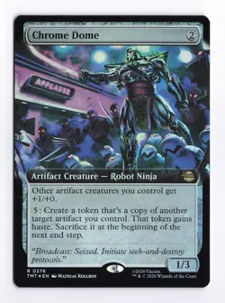 Chrome Dome (Extended Art) (Foil) 276 (R) MTG Teenage Mutant Ninja Turtles (TMT) - Image 1