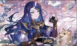MTG Narset cherry blossoms viewing Playmat FUZICHOCO limited Japan 2025 FS - Image 3
