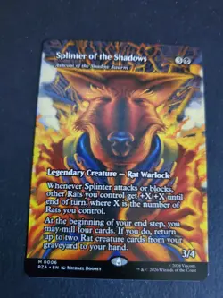 Splinter of the Shadows Ashcoat of the Shadow Swarm Borderless 0006 NM TMT MTG - Image 1