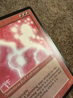 Magic the Gathering Ball Lightning 1994 Dark Edition LP - Image 3