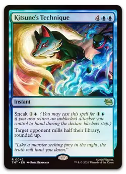 Kitsune's Technique #42 (Foil) (NM) TMT Magic MTG - Image 1