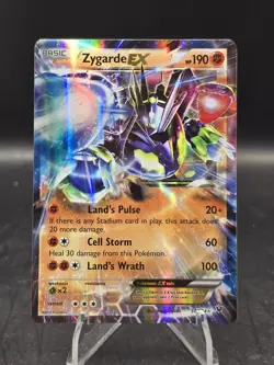 Pokemon TCG Zygarde ex 54/124 X&Y Fates Collide Ultra Rare Holo NM - Image 1