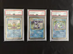 Pokemon Card Blastoise Squirtle Wartortle PSA 10 2023 #001,002,003/032 JP set - Image 1