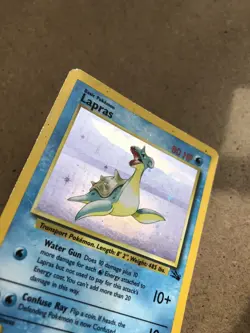 Lapras 10/62 Rare Holo Fossil Pokemon Card - Image 5