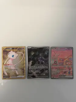 Pokemon 151 UPC Promo Set Mew SVP053, Mewtwo SVP052, Mew ex 205/165 - Image 1