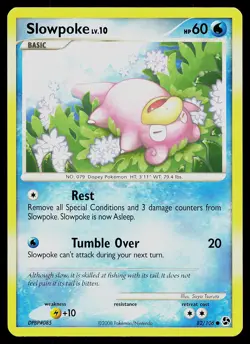 Pokemon Card - Slowpoke Great Encounters 82/106 Common - Image 1