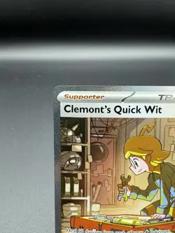 Clemonts Quick Wit 243/191 - Pokemon Surging Sparks Special Illustration Rare NM - Image 2