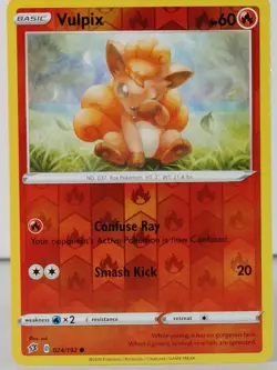 Vulpix - POKEMON - Rebel Clash - 024/192 - Reverse Holo - NM - T - Image 1