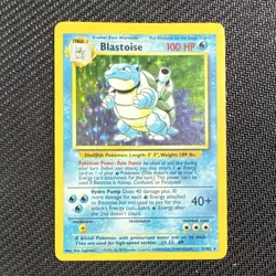 Pokemon Blastoise 2/102 Base Set Holo Rare Card Wizards of the Coast 1999 - Image 1