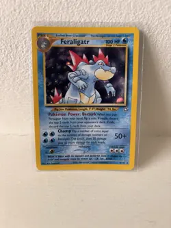 Pokemon TCG Feraligatr Card 4/111 Neo Genesis Holo - Image 1