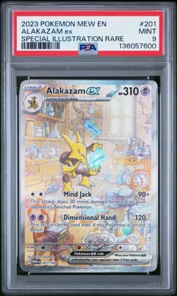 Alakazam ex 2023 Pokemon Mew 151 Special Illustration Rare #201/165 - Image 1