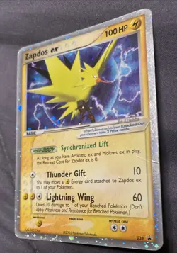 Pokemon TCG Holo Ultra Rare Zapdos EX Promo Card 033 Nintendo - Image 2