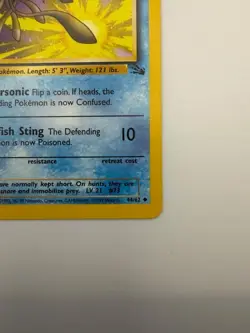 #44/62 Tentacruel Normal Uncommon - Pokemon TCG Fossil - Vintage LP (See Photos) - Image 5