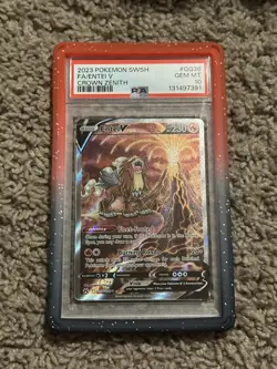 Pokemon Swsh ENTEI V Crown Zenith Full Art GG36/GG70 PSA 10 💎 GEM MINT - Image 3