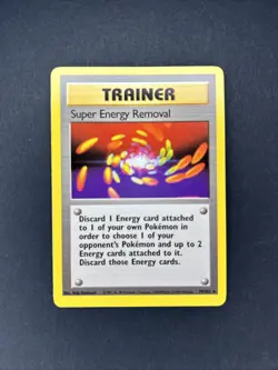 Pokemon TCG Base Set Trainer Super Energy Removal Card 79/102 Rare WOTC - Image 1