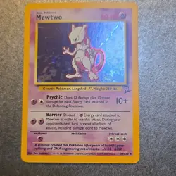 Pokemon Mewtwo 010/102 Base Set Holo Rare Basic 60 HP 2000 English Card - Image 1