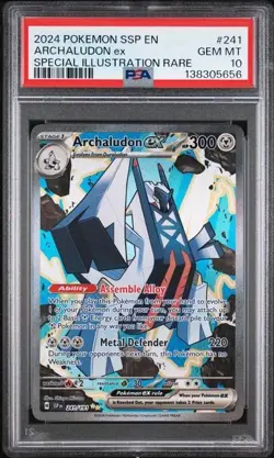 Pokemon Archaludon Ex Pokemon Ssp En-Surging Sparks 241 NM PSA 10 - Image 1