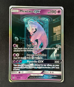 Pokemon Mewtwo GX 78/73 Shining Legends Secret Rare Holo Mewtube - Image 1