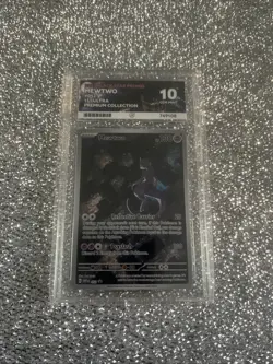 Pokemon TCG Mewtwo 151 Black Star Promo Card English, Gem Mint Condition Ace 10 - Image 2