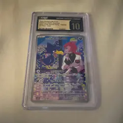 Pokemon Team Rocket's Murkrow 106/098 Art Rare Holo CGC 10 Japanese - Image 1