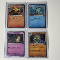 Destined Rivals Prerelease Stamp Promo Set of 4 Pokemon TCG - Image 1