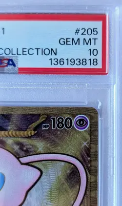 PSA 10 GEM MINT 2023 Pokemon 151 Mew ex 205/165 GOLD METAL UPC Promo–Ultra Prem - Image 4
