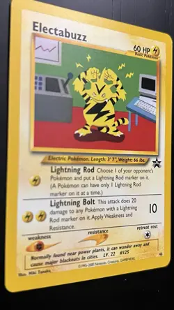 Electabuzz 46/53 NM/Almost Mint WotC Black Star Promo Pokemon TCG Regular - Image 2