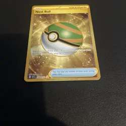 Pokemon TCG Nest Ball 255/198 Gold Holo Scarlet Violet Base Set - Image 2
