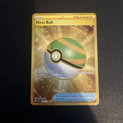 Pokemon TCG Nest Ball 255/198 Gold Holo Scarlet Violet Base Set - Image 3
